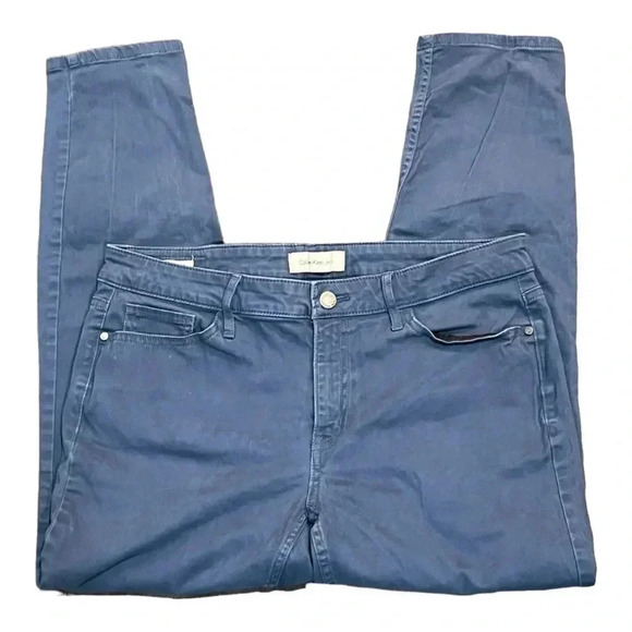Calvin Klein Jeans Denim - Calvin Klein Jeans size 12 slate blue ankle skinny pants EUC